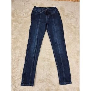 Laurie Felt Women's Dark Wash‎ High Rise Skinny Jeans Front Seam Style Size XXS